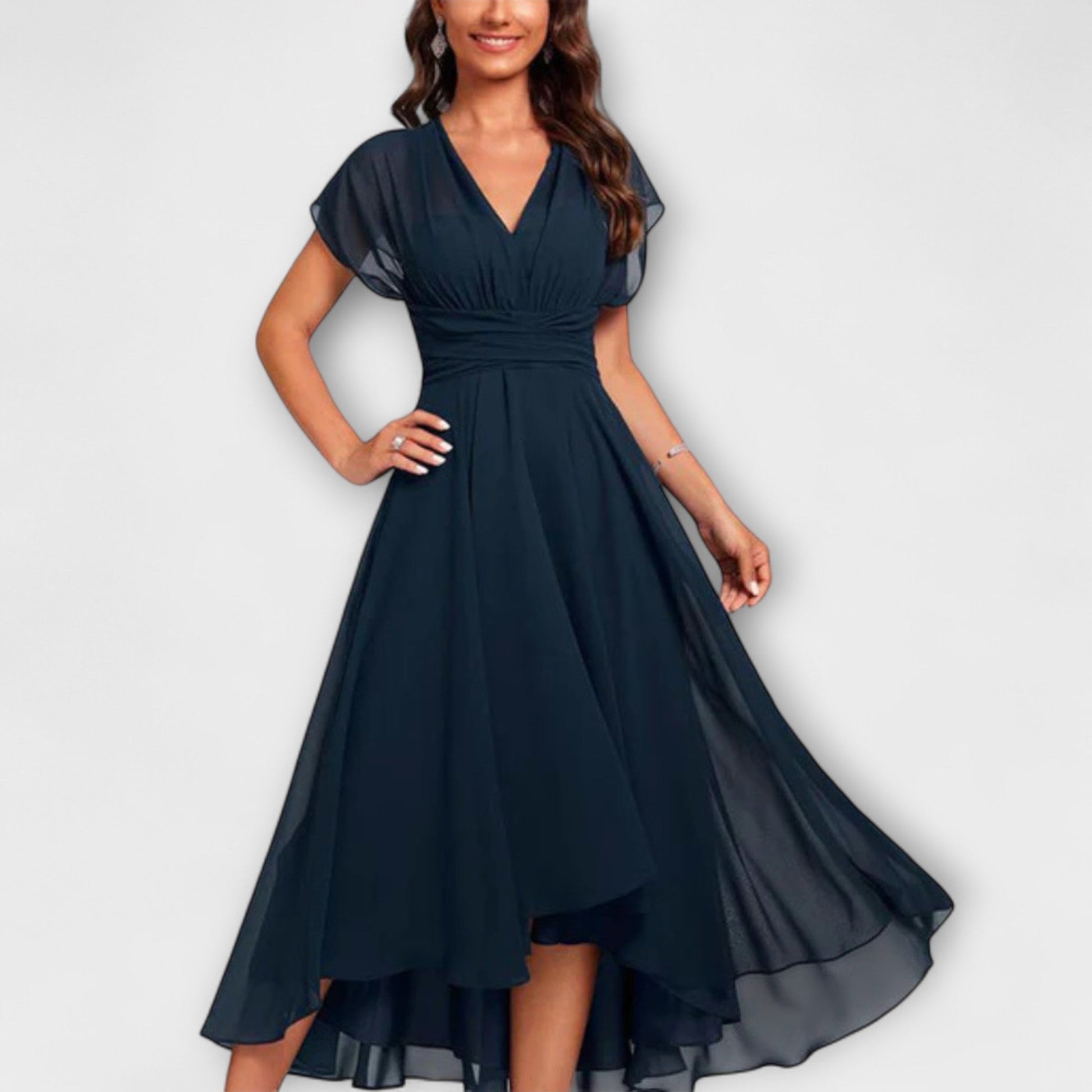 Women's Trendy Flowing Cocktail Evening Summer Dress