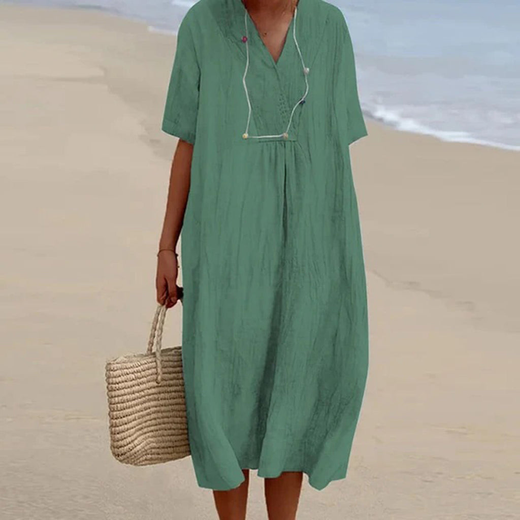 Women’s Summer Dresses Relaxed Midi Dress for Occasions