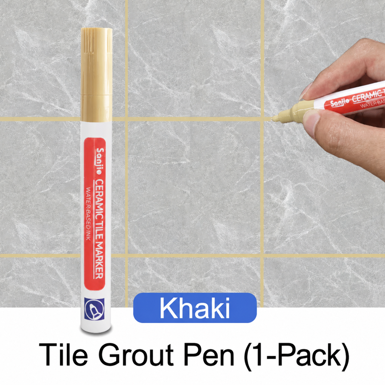 Grout Pen White Waterproof Grout Restorer Tile Marker