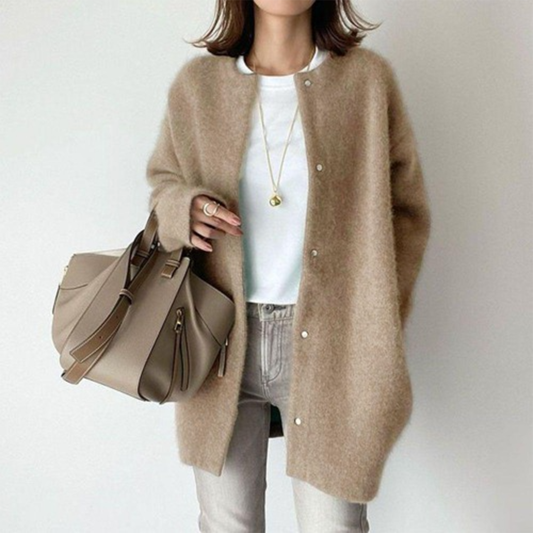 Women’s Classic Warm Relaxed Fit Cardigan for Winter