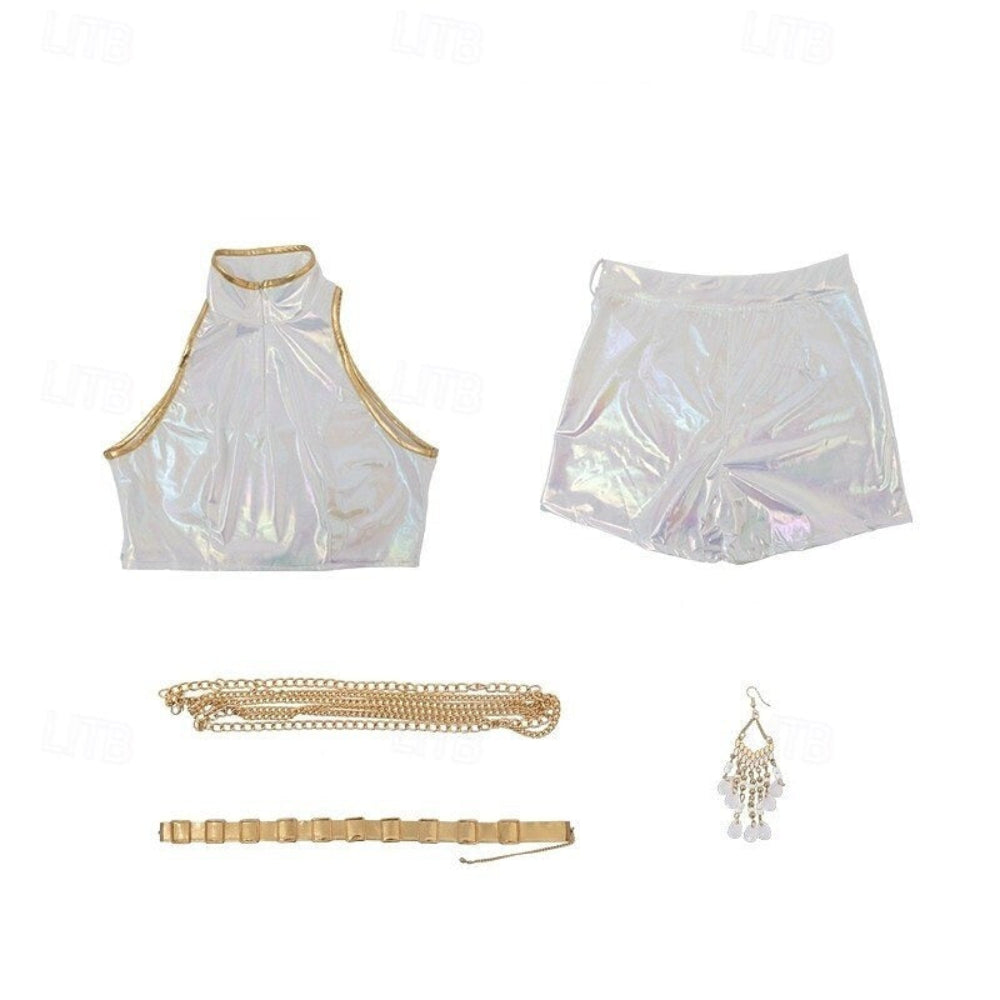 Kpop Costume Girls Holographic Outfit - Image 9