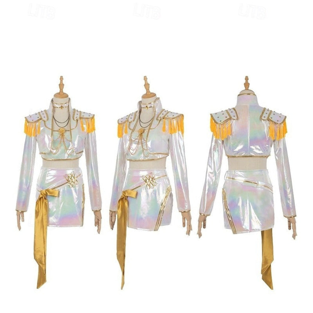 Kpop Costume Girls Holographic Outfit - Image 10