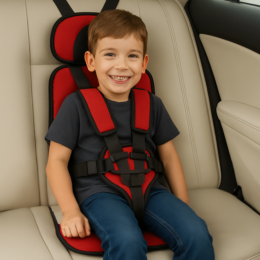 Portable Car Seat for Kids Compact Adjustable Travel Booster - Image 2