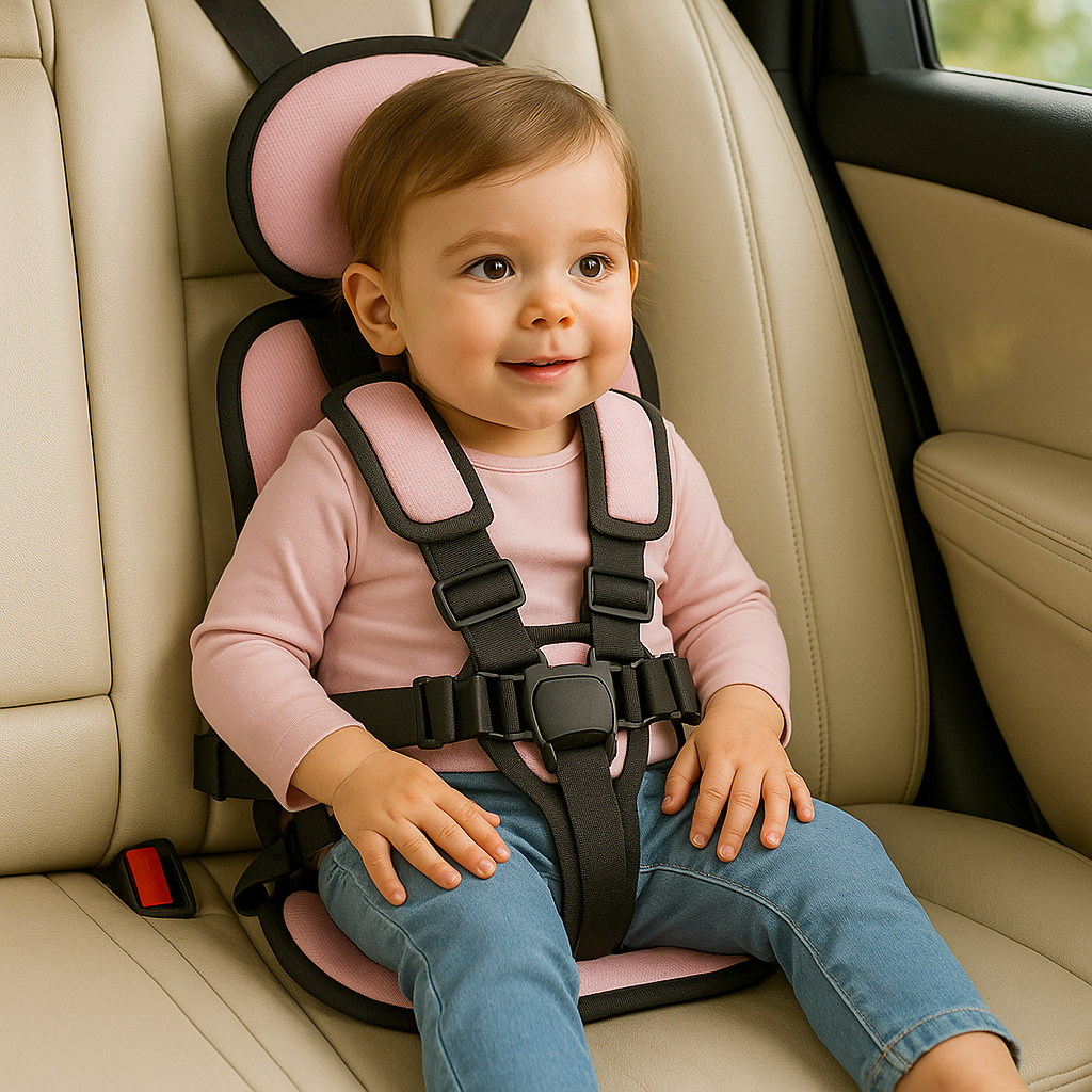 Child Car Seat Compact Adjustable Travel Booster Seat - Image 4