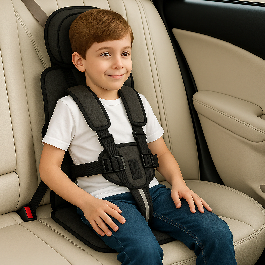 Child Car Seat Compact Adjustable Travel Booster Seat - Image 5