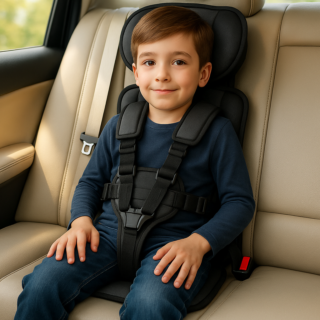 Portable Car Seat for Kids Compact Adjustable Travel Booster - Image 6