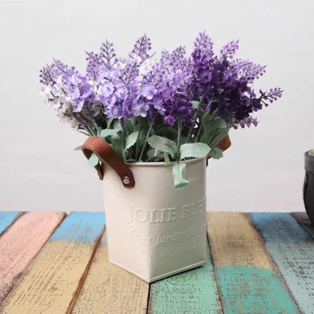 Decorative Plant Pots Leather Handles Indoor Outdoor Basket Planters - Image 7