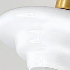 Scandinavian Walnut Wood Glass Flush Mount Ceiling Lamp E27 - Image 21