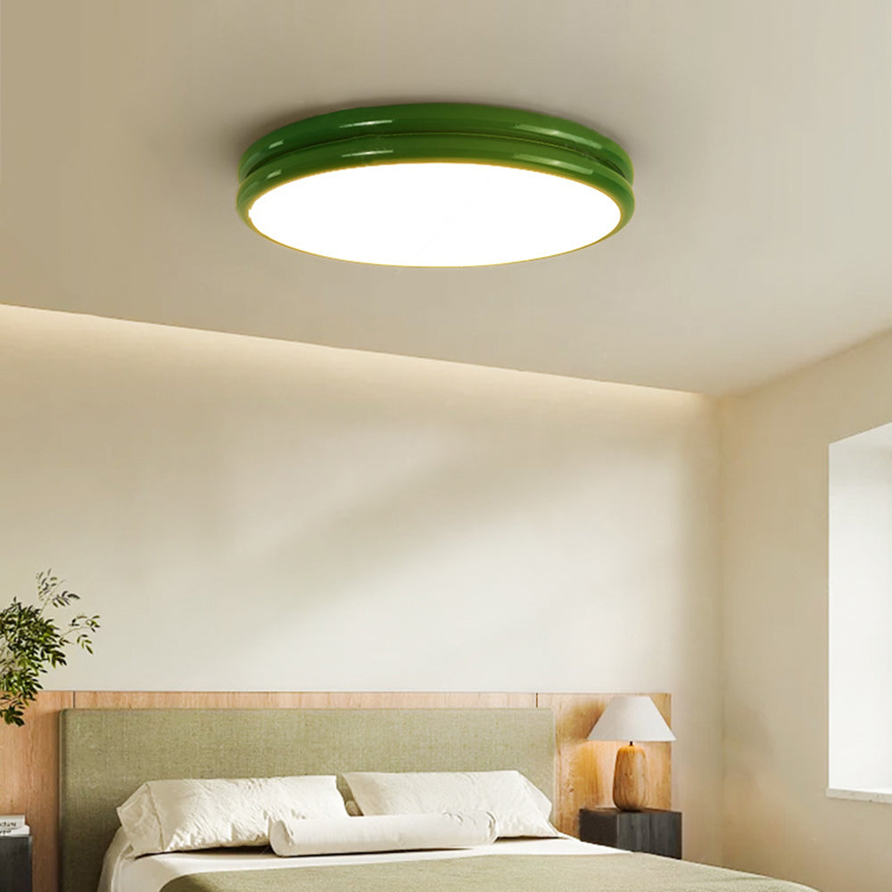 Modern Flush Mount Ceiling Light Minimal Round LED Design - Image 3