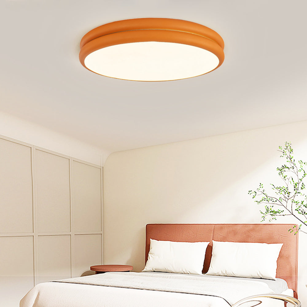 Modern Flush Mount Ceiling Light Minimal Round LED Design - Image 6