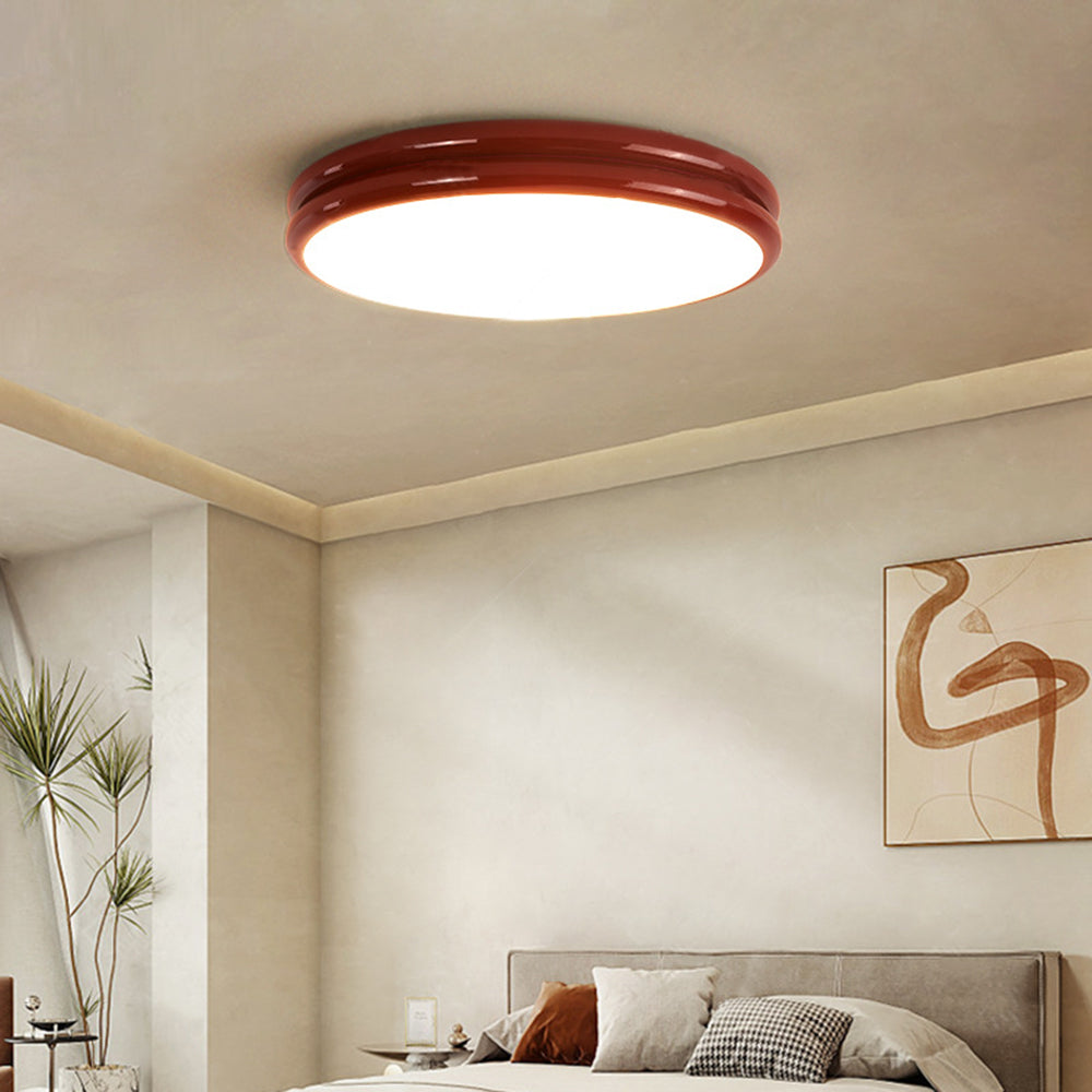 Modern Flush Mount Ceiling Light Minimal Round LED Design - Image 2