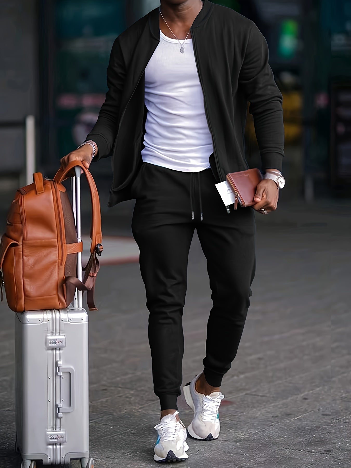 Men's Versatile Athletic Tracksuit Set -  Ideal for Workouts, Lounging, or Daily Wear