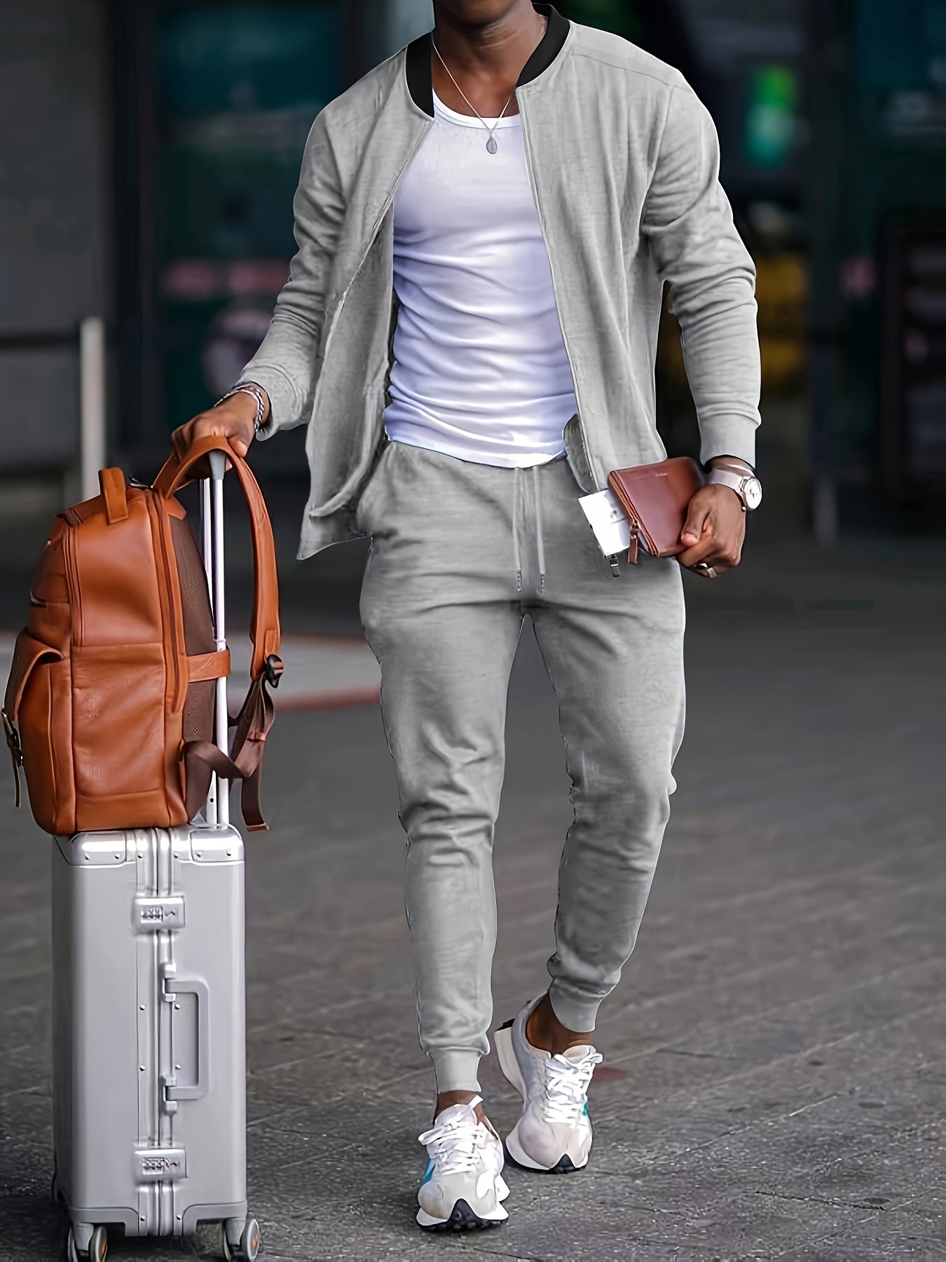 Men's Versatile Athletic Tracksuit Set -  Ideal for Workouts, Lounging, or Daily Wear