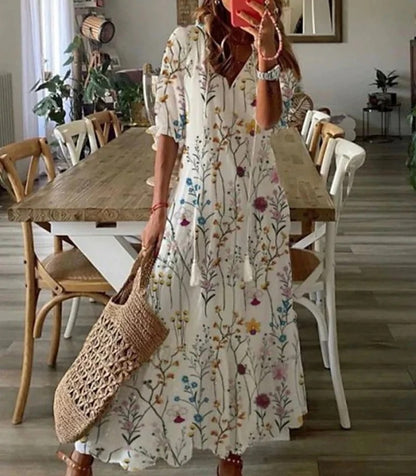 Statement Occasion Bohemian Flowing Summer Dress for Women
