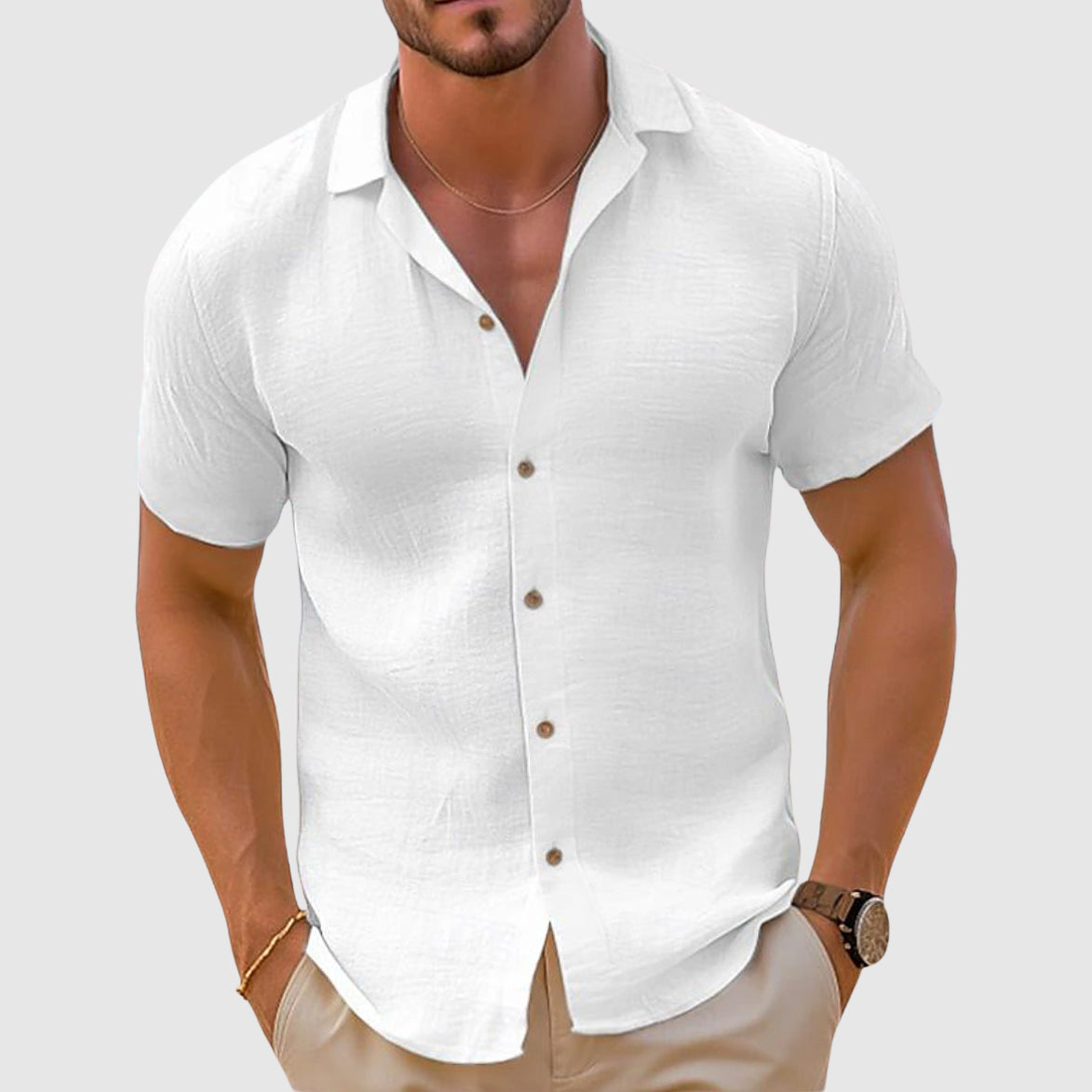 Men's Casual Stylish Collar Button Shirt