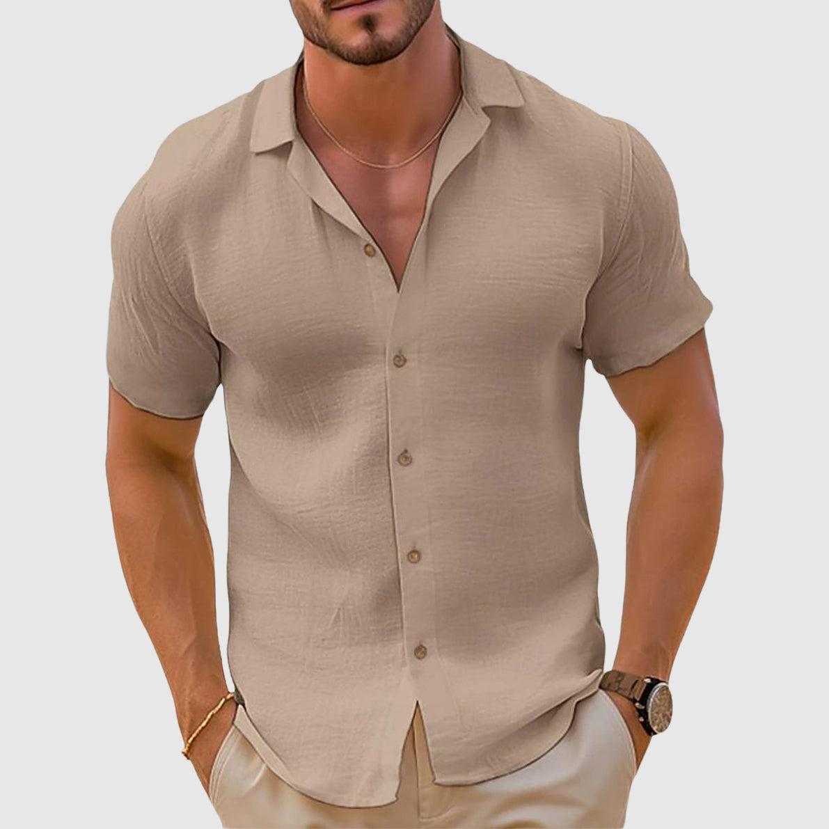 Men's Casual Stylish Collar Button Shirt