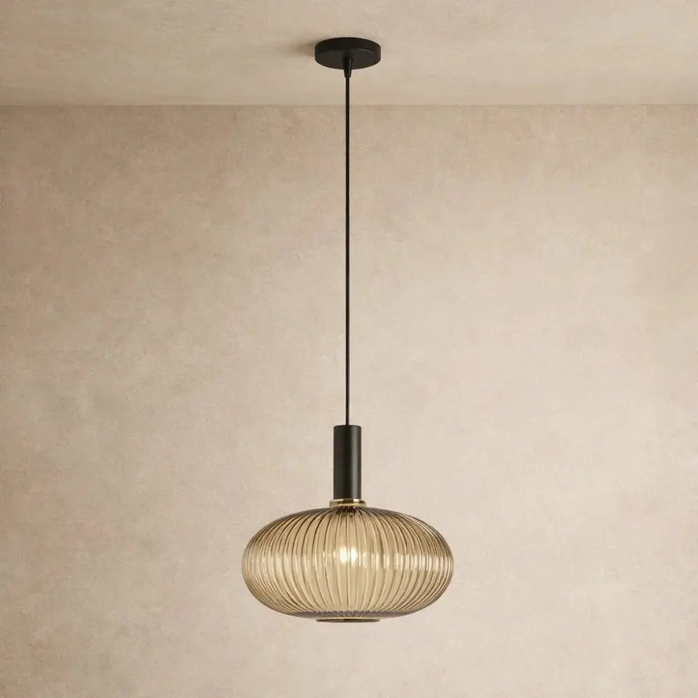 Chromeaura – Retro Glass Wave Pendant Light - Image 13