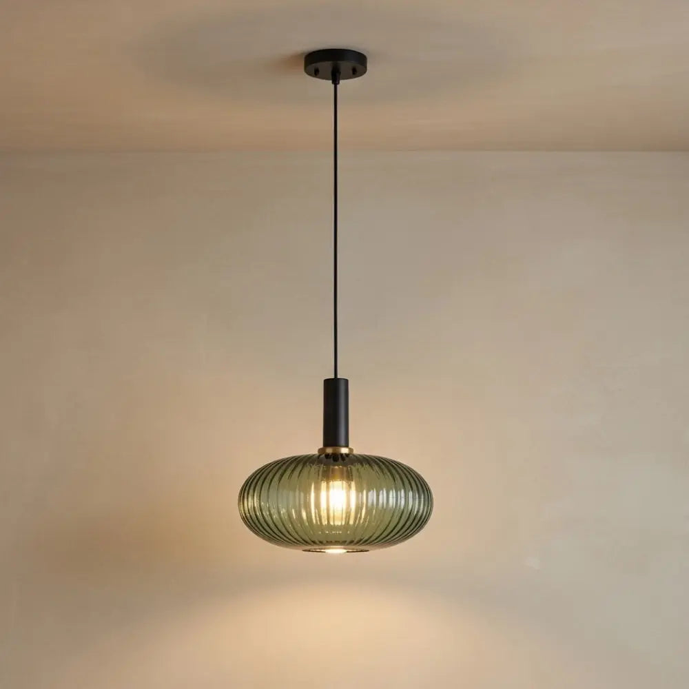 Chromeaura – Retro Glass Wave Pendant Light - Image 15