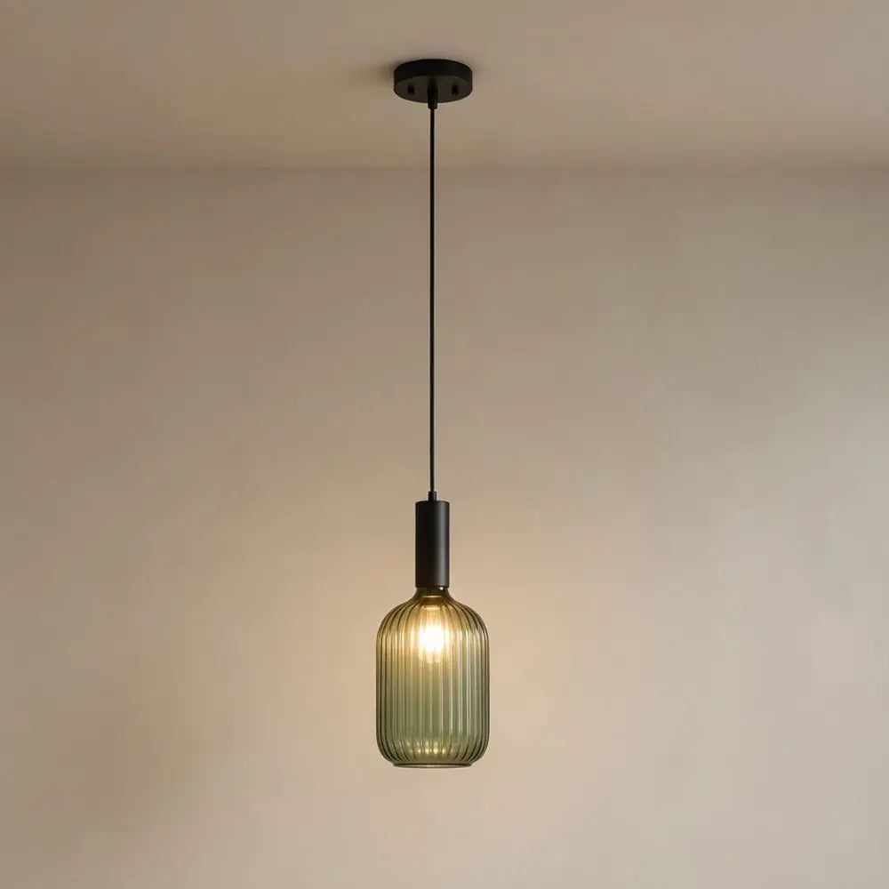 Chromeaura – Retro Glass Wave Pendant Light - Image 3