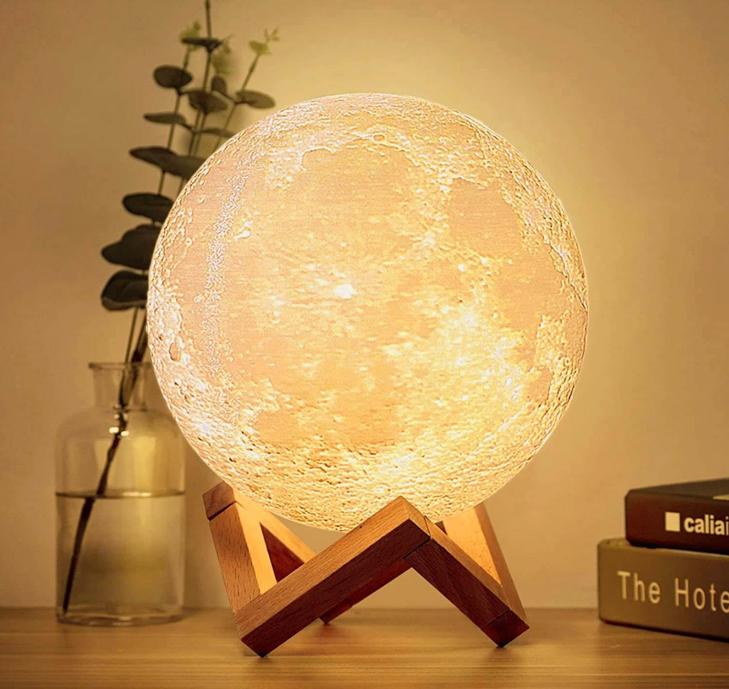 Dimmable LED Moon Lamp for Home Decor