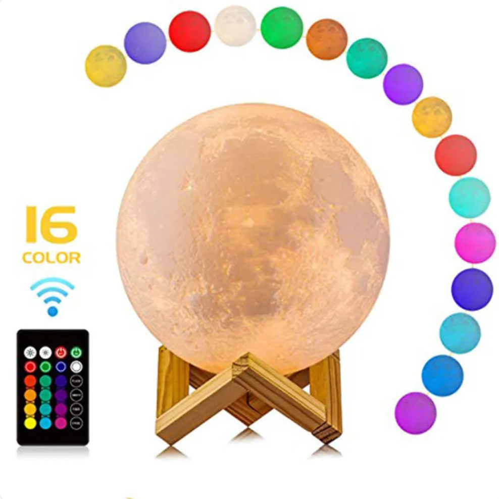 Dimmable LED Moon Lamp for Home Decor