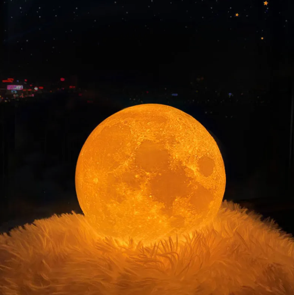 Dimmable LED Moon Lamp for Home Decor