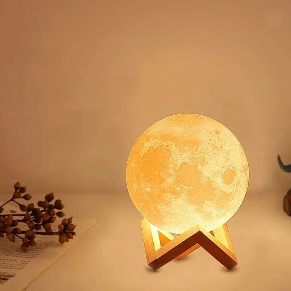 Dimmable LED Moon Lamp for Home Decor