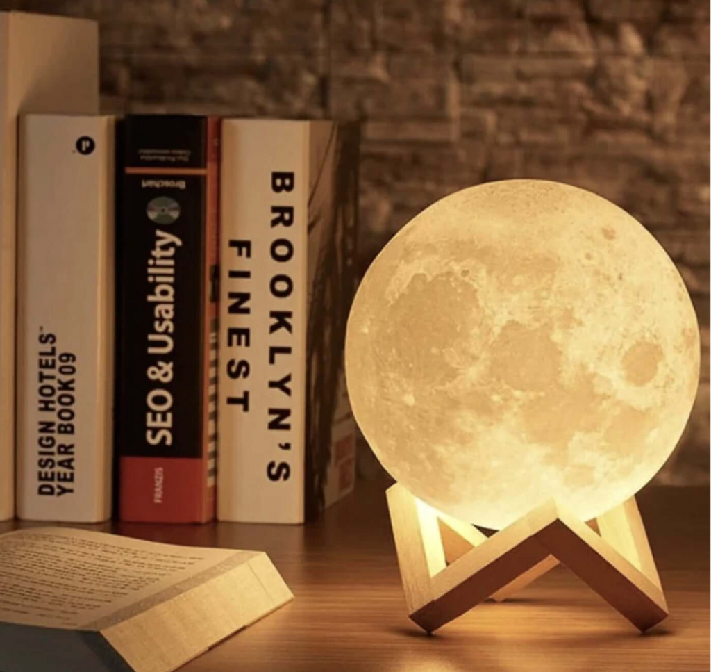 Dimmable LED Moon Lamp for Home Decor