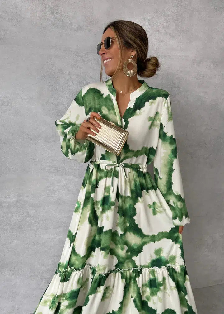 Timeless Flowing Tie-Waist Maxi Dress for Women