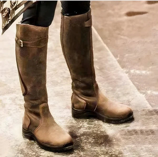 Women's Sleek Weather-Resistant  Equestrian Practical Riding Boots