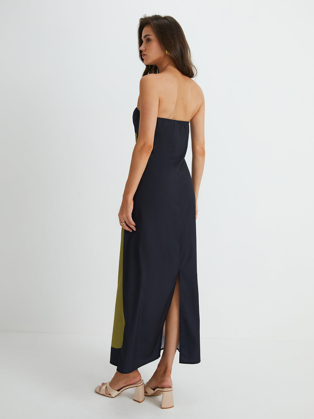 Women's Strapless Breezy Chic Getaway Maxi Beach Dress