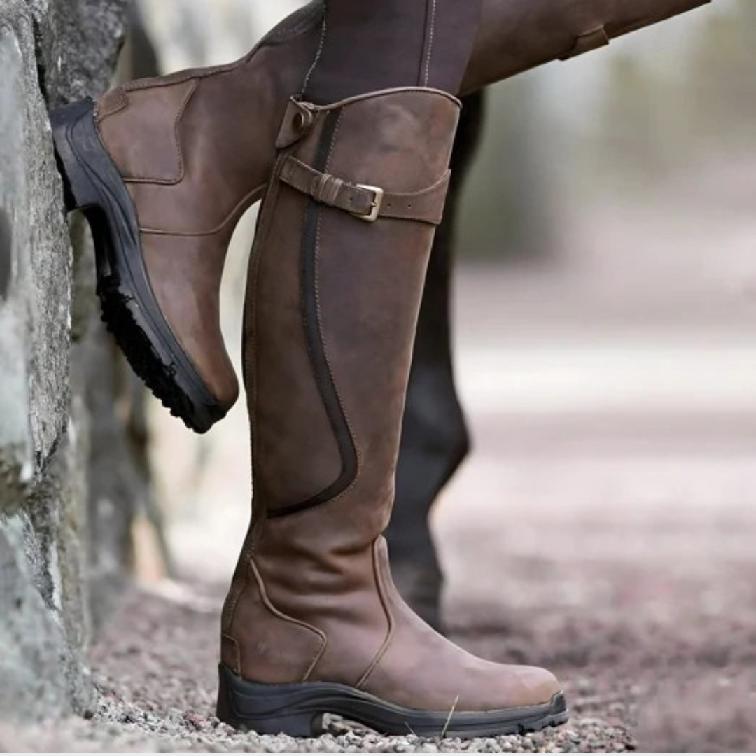 Women's Sleek Weather-Resistant  Equestrian Practical Riding Boots