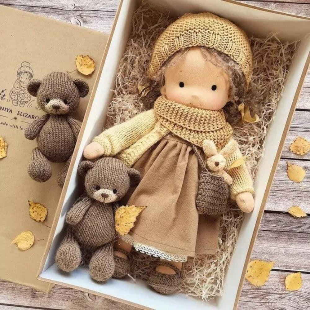 Kids Waldorf Handcafed Doll Soft Plush Play Companion - Image 5