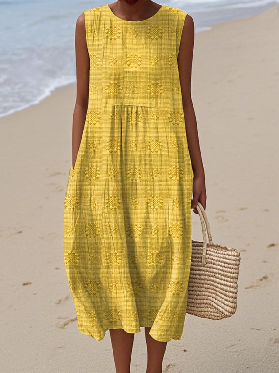 Women’s Maxi Summer Dresses with Embroidered Flattering Silhouette