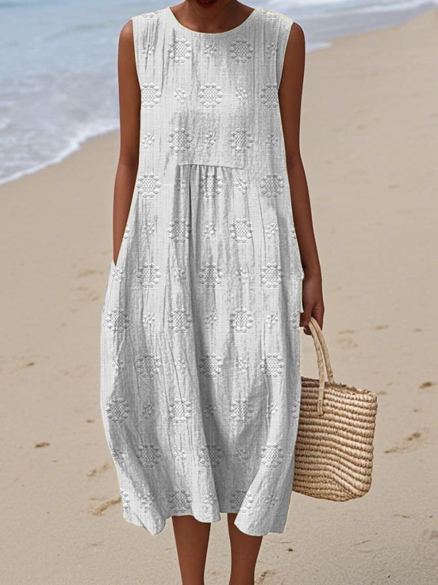 Women’s Maxi Summer Dresses with Embroidered Flattering Silhouette