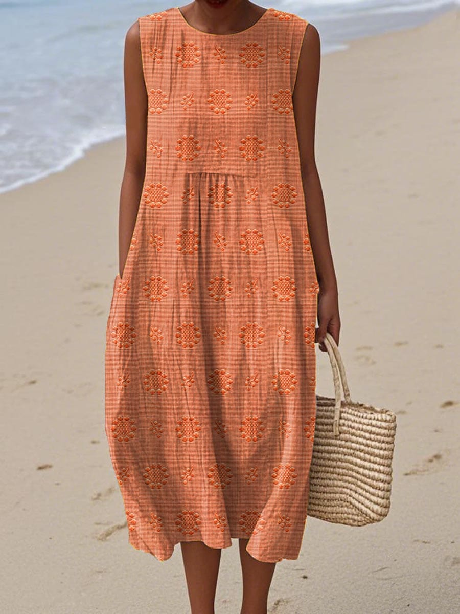Women’s Maxi Summer Dresses with Embroidered Flattering Silhouette