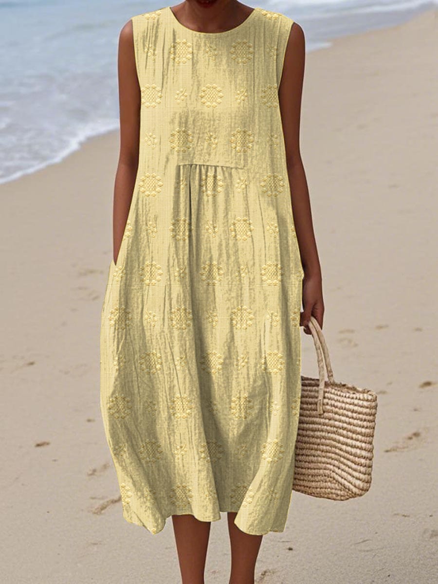 Women’s Maxi Summer Dresses with Embroidered Flattering Silhouette
