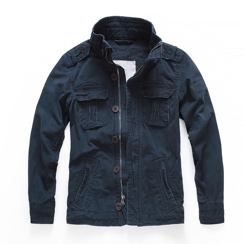 Versatile Buttons Camouflage Military Jacket for Men