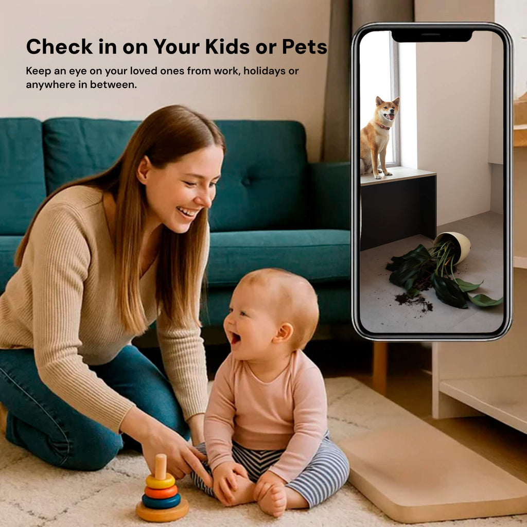 Smart Mini WiFi Camera 1080P with Night Vision & Motion Detection for Home Security