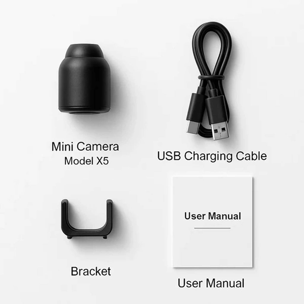 Smart Mini WiFi Camera 1080P with Night Vision & Motion Detection for Home Security