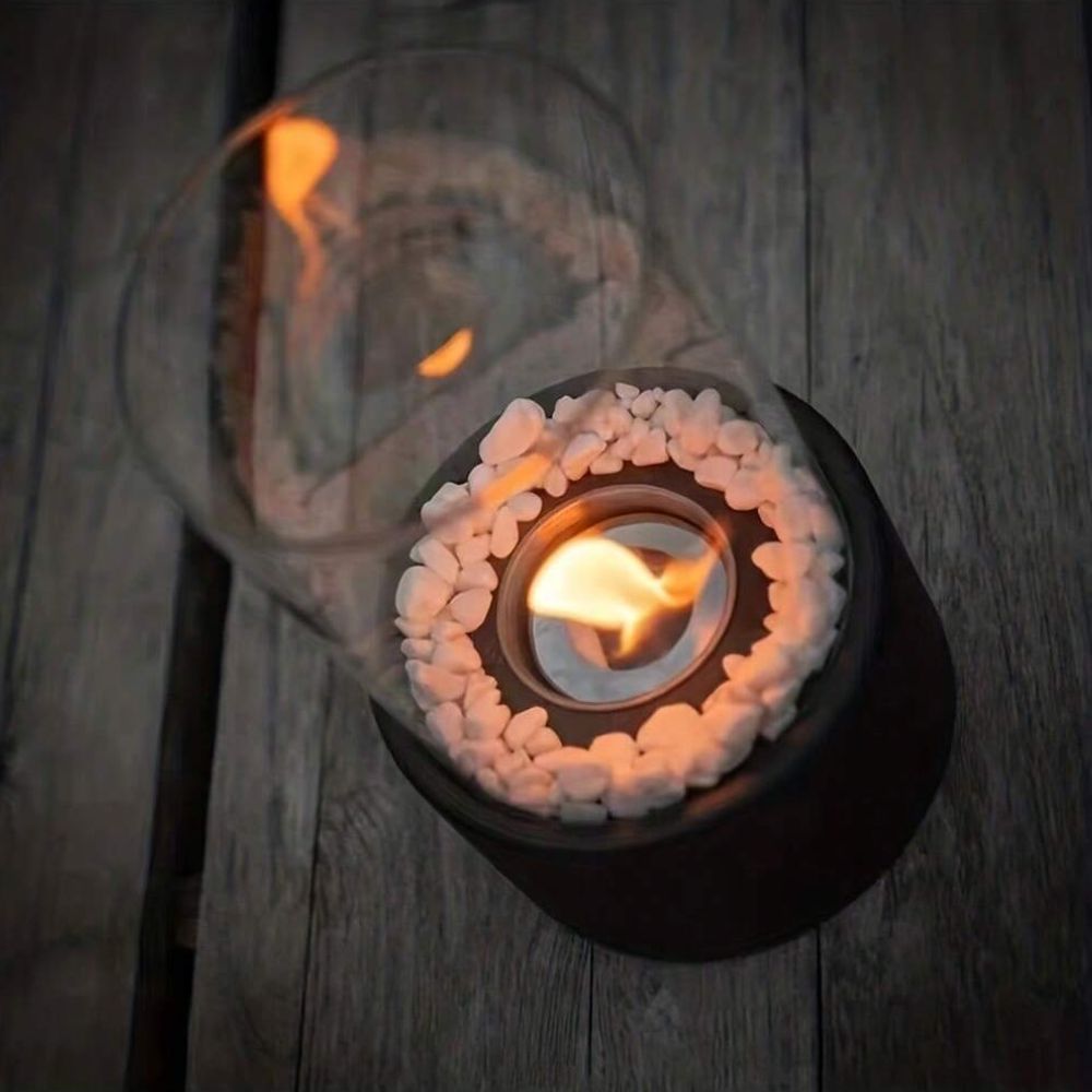 Decorative Atmospheric Glass Flame Lamp