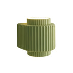 Modern Ribbed Cylinder Resin Wall Sconce Up Down Lighting - Image 6
