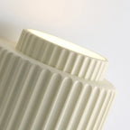 Modern Ribbed Cylinder Resin Wall Sconce Up Down Lighting - Image 11