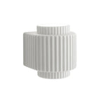 Modern Ribbed Cylinder Resin Wall Sconce Up Down Lighting - Image 5