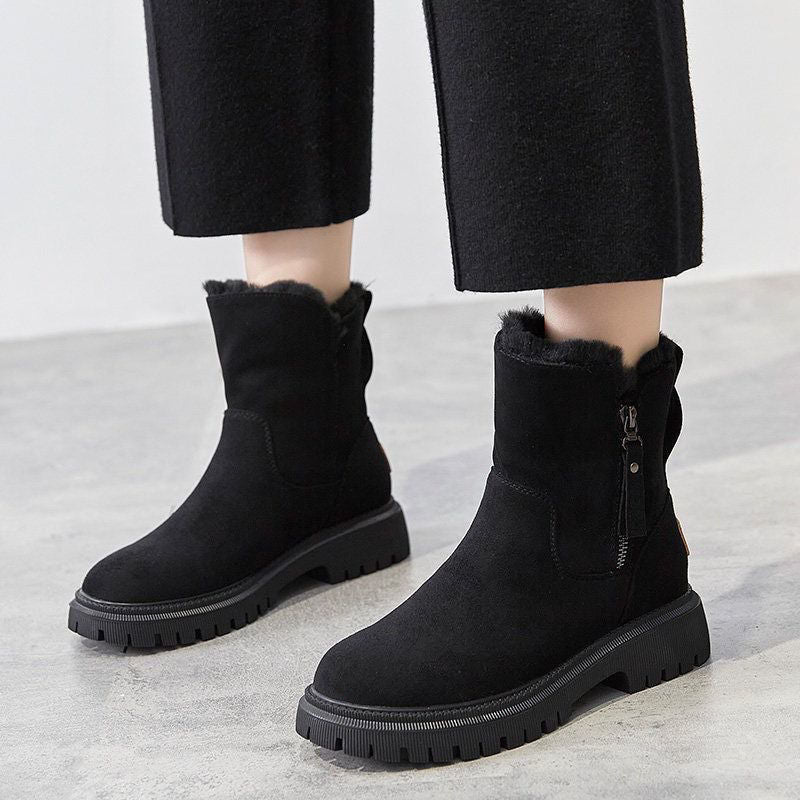 Women's Sturdy Warm Non-Slip Sole Winter Boots - Reliable Protection Against the Cold