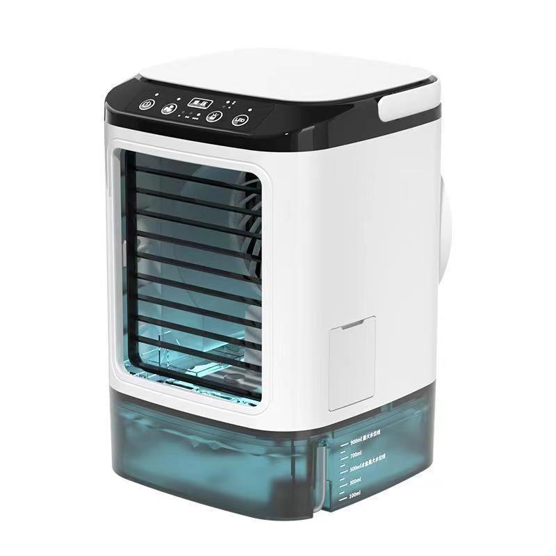 Portable Air Conditioner Fan Bladeless Misting Cooler Ice Box USB Desk - Image 2