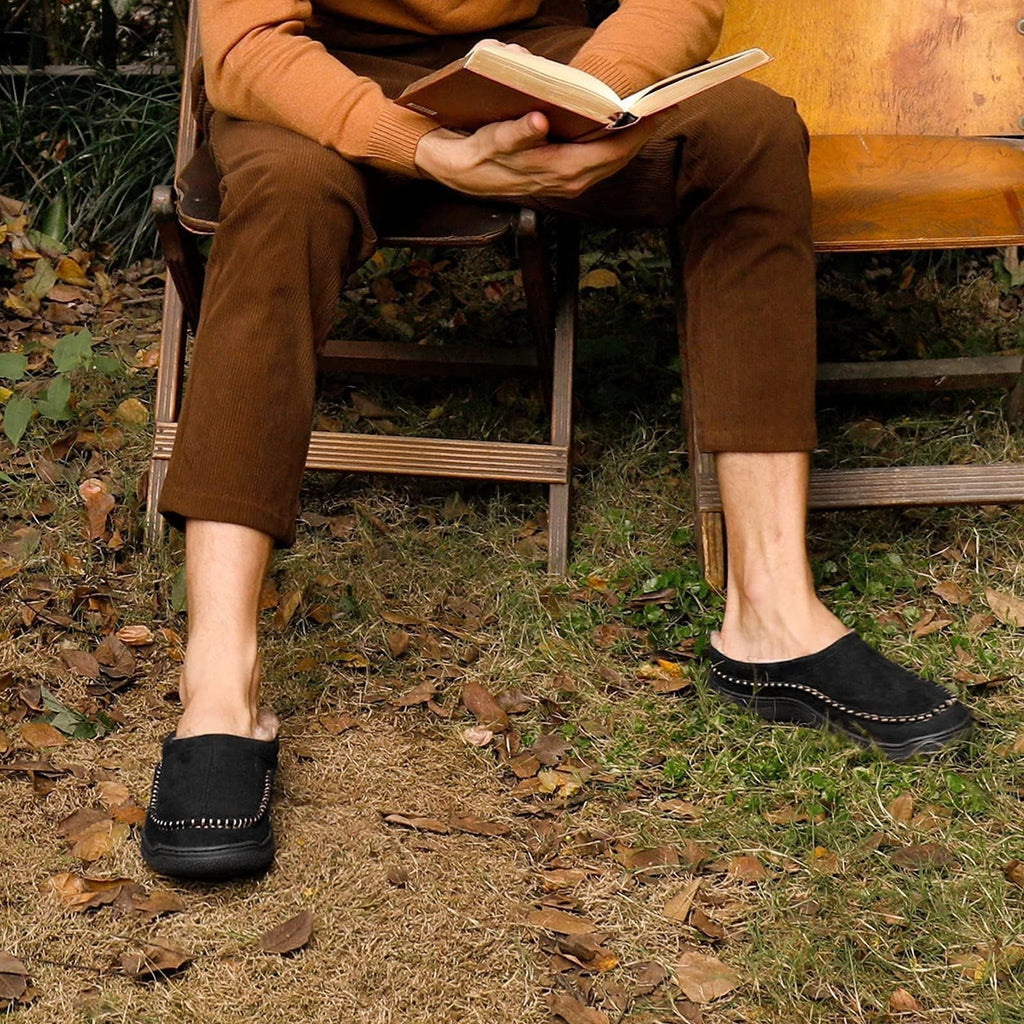 Men’s Easy Fit Cushioned Slip-On Home Slippers