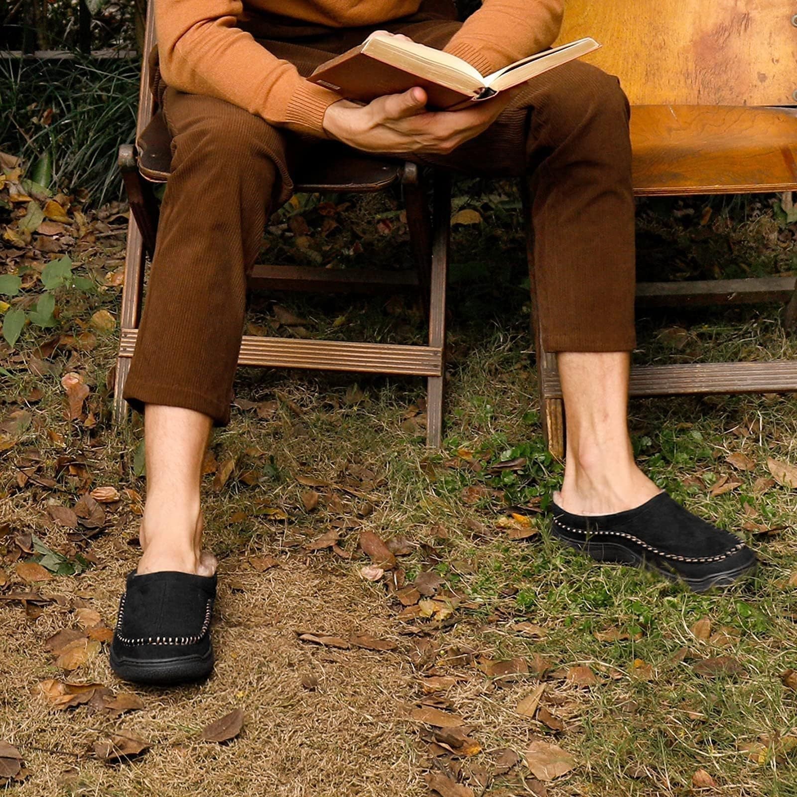 Men’s Easy Fit Cushioned Slip-On Home Slippers