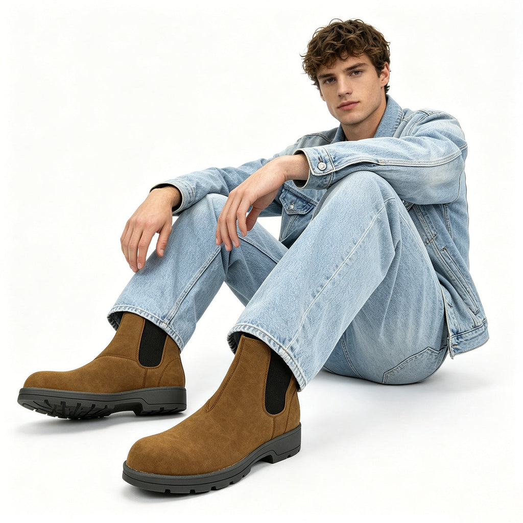 Men’s Chelsea Boots with Lightweight Thick Sole - Image 3
