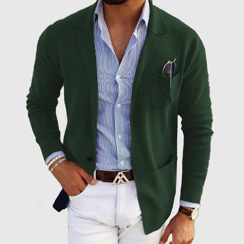 Men’s Timeless Modern Business Knitted Blazer